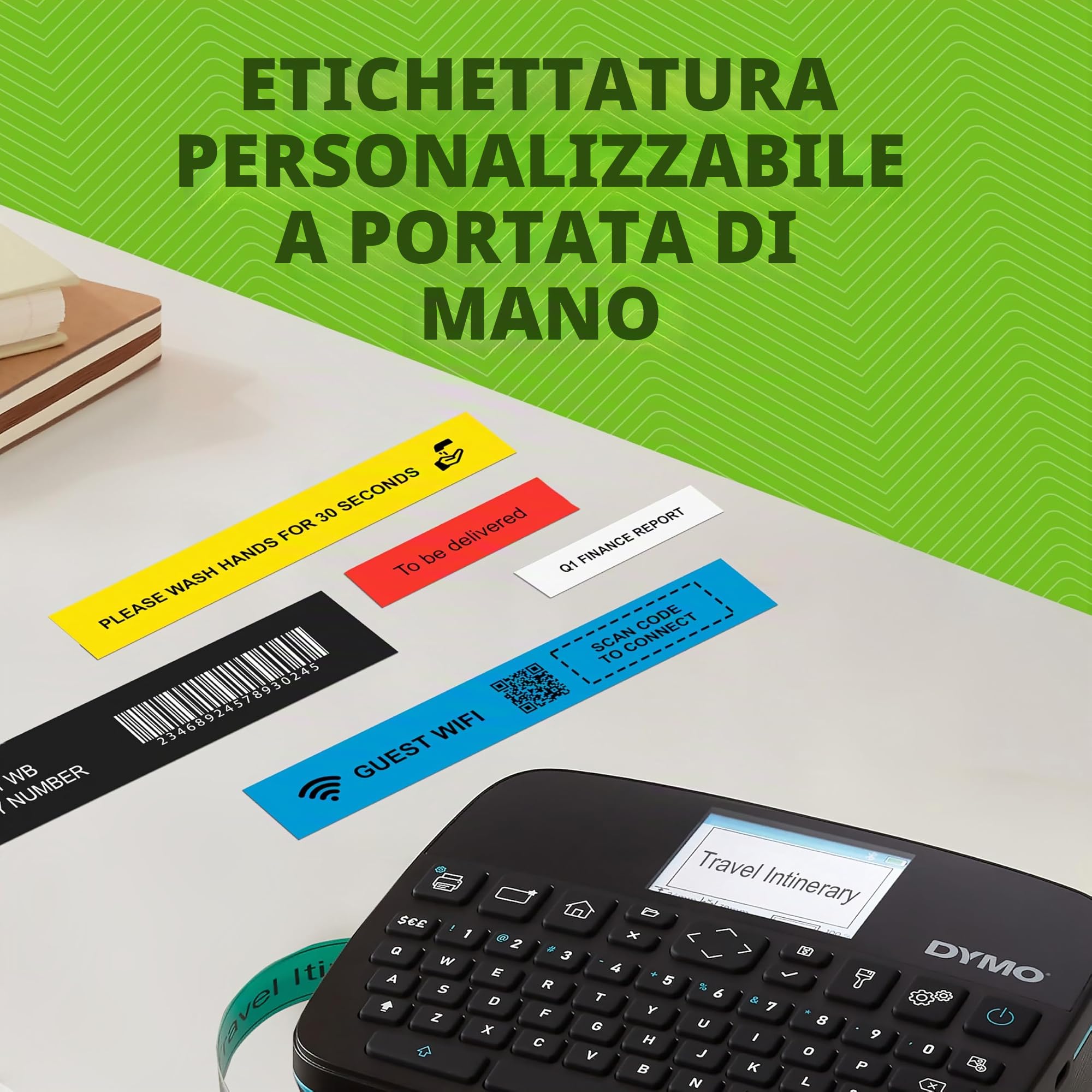 DYMO LabelManager Executive 640 CB - Stampante per etichette con valigetta e 3 cassette D1