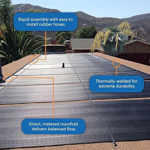 Miniatura 2 de SolarPoolSupply SwimEasy T.T. Kit de bricolaje de calentador de piscina solar  Paquete de máximo rendimiento para piscinas enterradas y sobre el