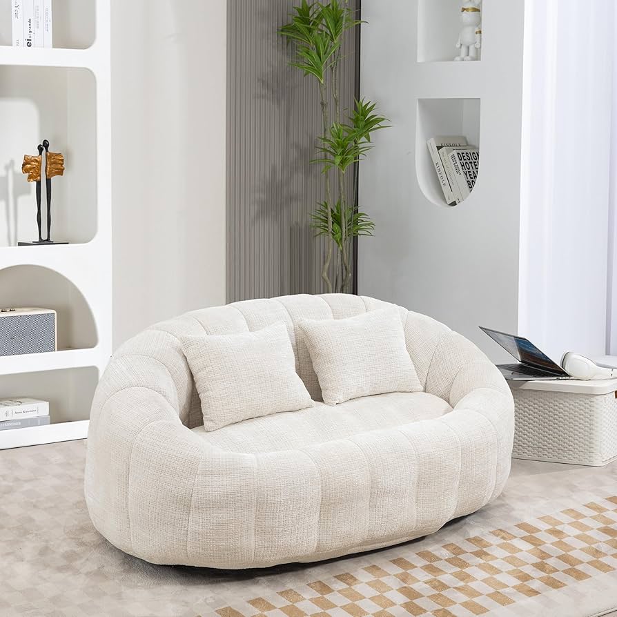 Amazon.com: Giant Bean Bag Chair Couch with Foam Filler, Oversized