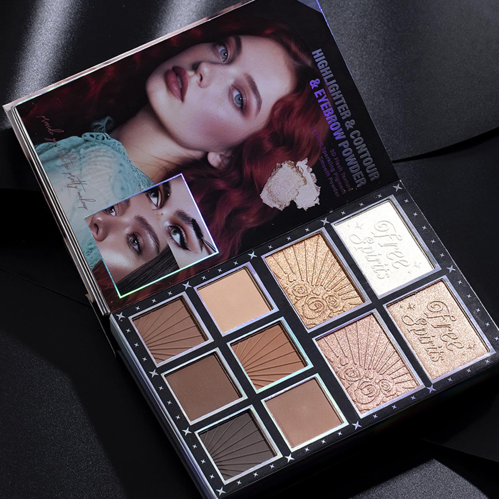 Palette Per Il Viso 48 Colori Ombretti Opachi | Glitter Illuminante Set Palette Trucco Per Donne Ragazze Uso Quotidiano Feste Vacanze Compleanni Appuntamenti Lavoro