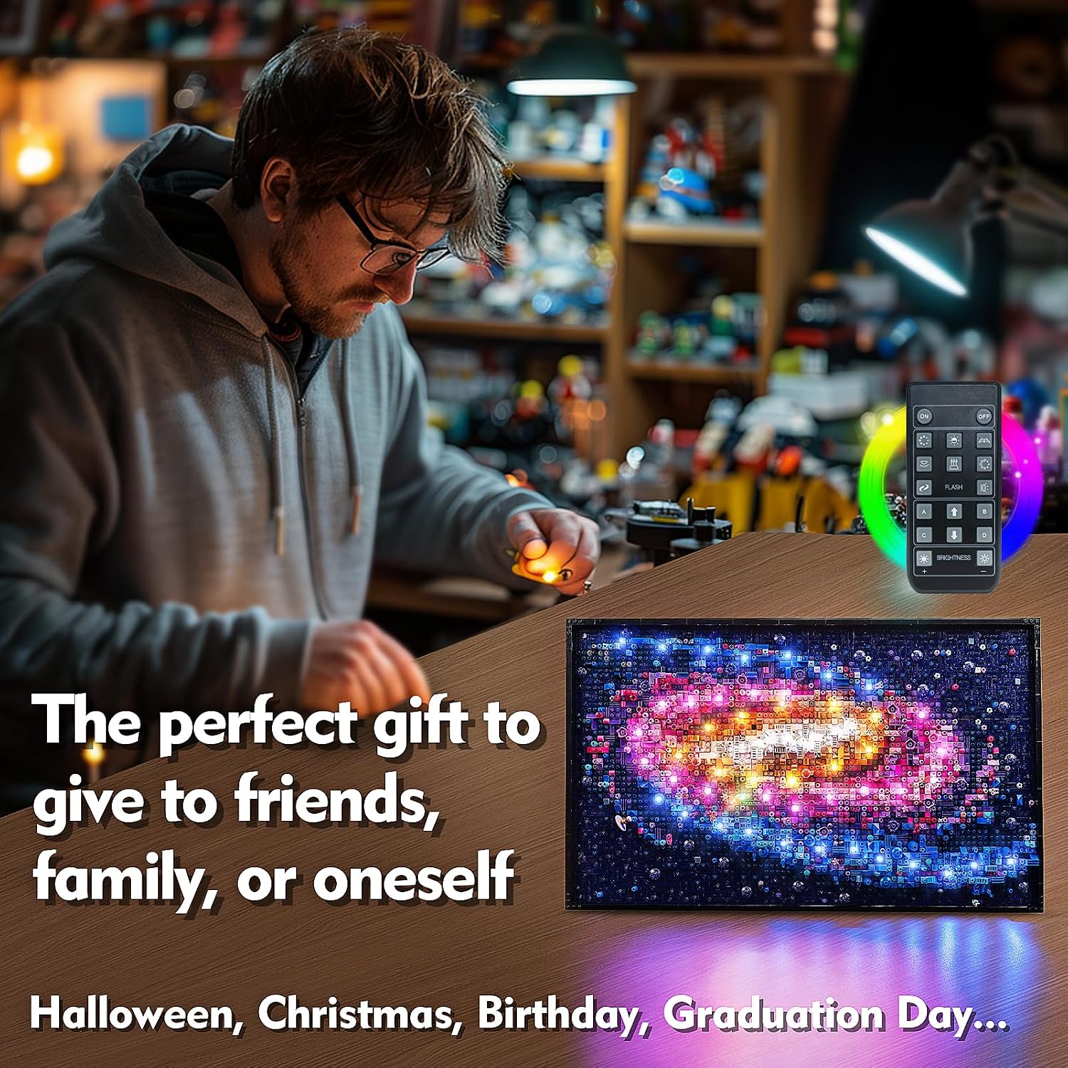 LED Lighting Compatible with LEGO The Milky Way Galaxy 31212, Light Kit Compatible with LEGO 31212, Giving Light to Model, NOT Included The Model Set(RC Model)