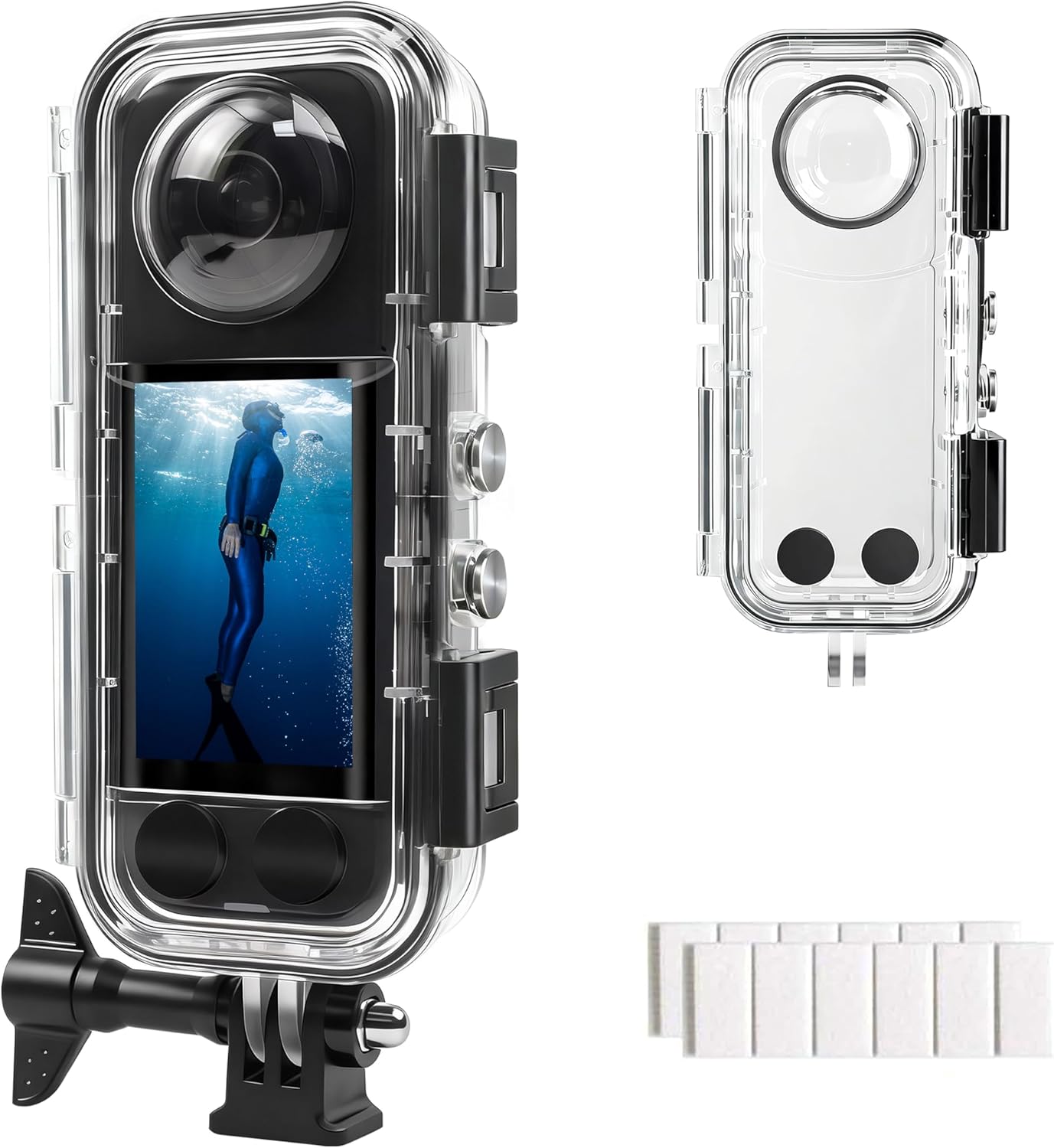 FitStill Waterproof Housing for Insta 360 X5, 40M Diving Depth, HD Optical Glass Lens, Dive Housing for Underwater Photography, Full Protection, X5 Accessories