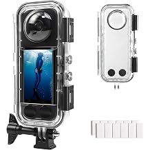 FitStill Waterproof Housing for Insta 360 X5, 40M Diving Depth, HD Optical Glass Lens, Dive Housing for Underwater Photography, Full Protection, X5 Accessories