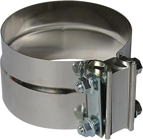 Miniatura 8 de Abrazadera de escape de 2.75 pulgadas - Abrazaderas de banda de escape de junta de regazo de acero inoxidable preformado
