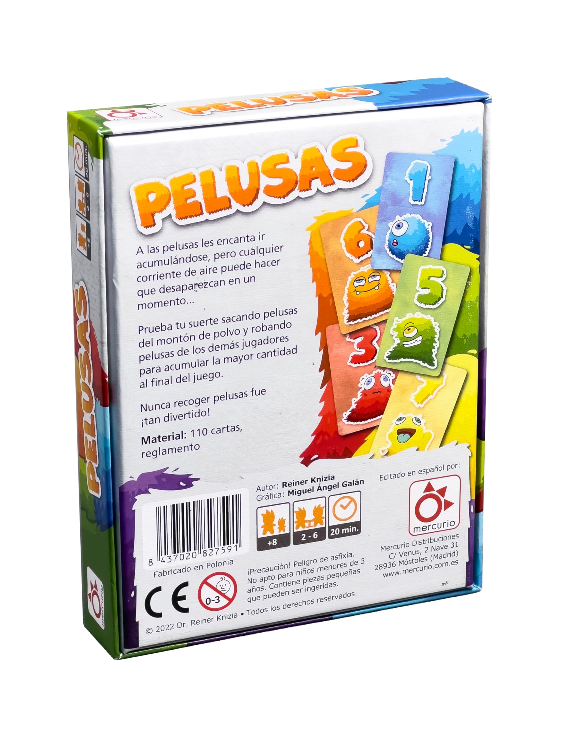 Mercurio - Pelusas | Juego de Cartas Ágil y Divertido | 110 Cartas Incluidas | Tiempo Aproximado 20 min | a Partir de 8 Años | para 2 a 6 Jugadores - 2