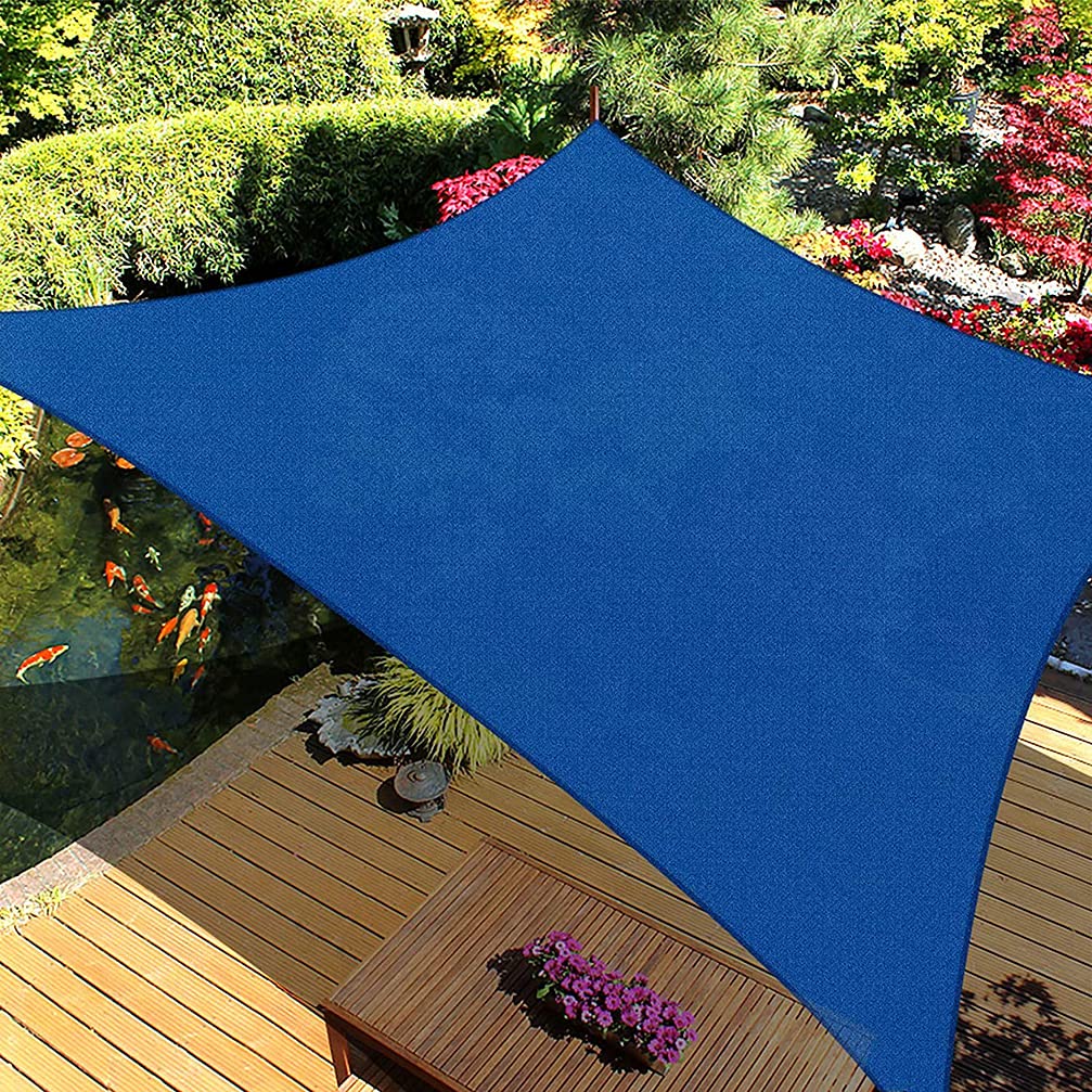ColourTree Sonnensegel, 2,4 X 3,6 M – Blau, 95% UV-Schutz, HDPE 190 G/m², Für Terrasse & Garten