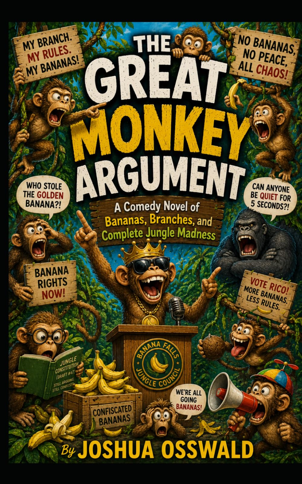 THE GREAT MONKEY ARGUMENT: A Comedy Novel of Bananas, Branches, and Complete Jungle Madness (THE GREAT ARGUMENT BOOK SERIES)