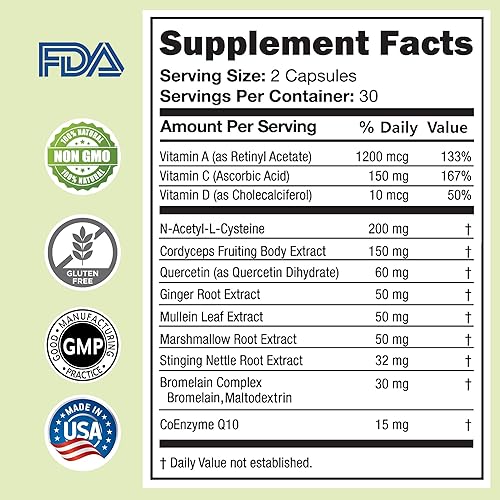 Miniatura 5 de OMNIBreathe Suplemento pulmonar de bienestar respiratorio, ayuda para dejar de fumar, ayuda para dejar de fumar, desintoxicación de pulmones para