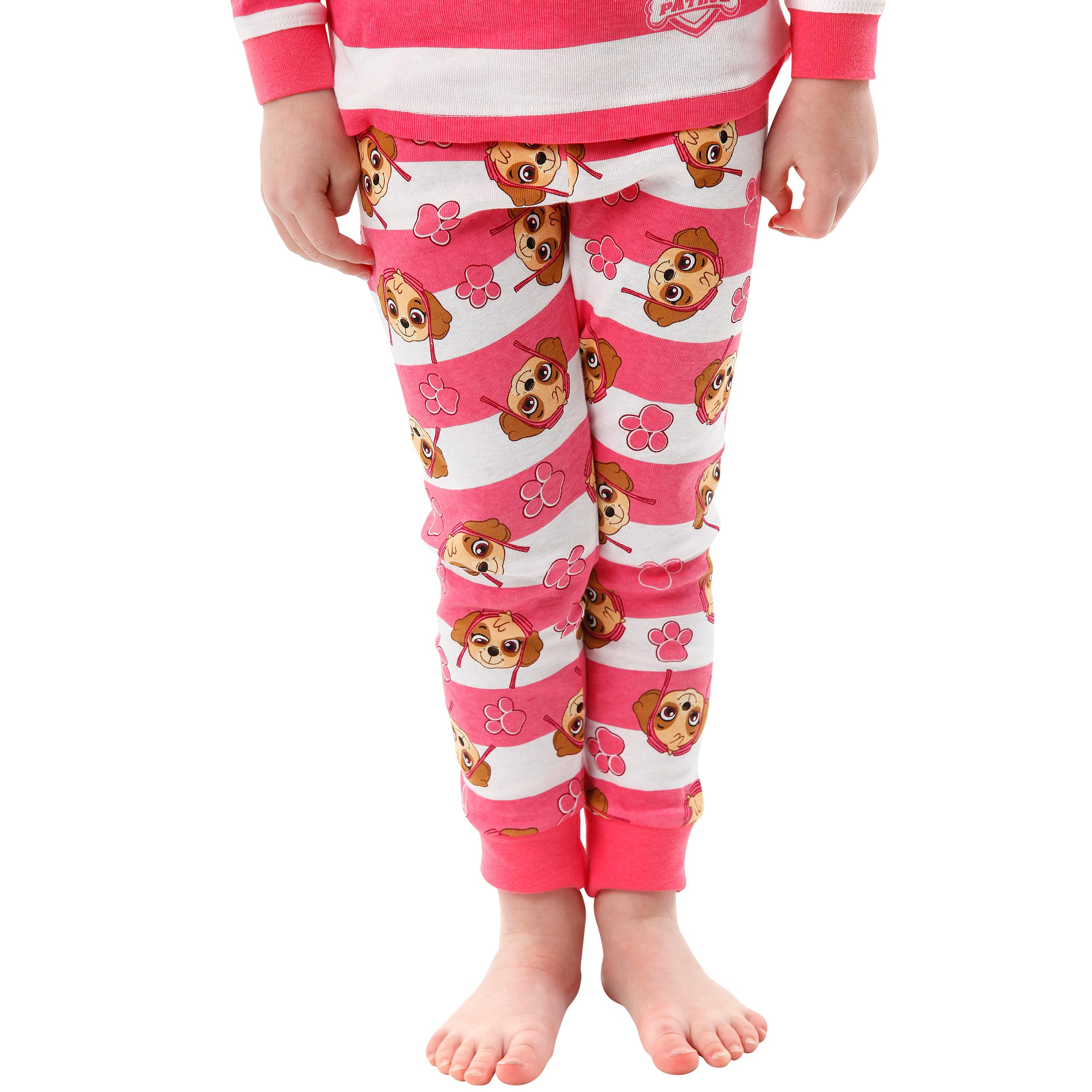 Piżama Paw Patrol Skye dla dziewczynek | Piżamy Snuggle Fit dla dzieci z długim rękawem | Oficjalny towar Różowy