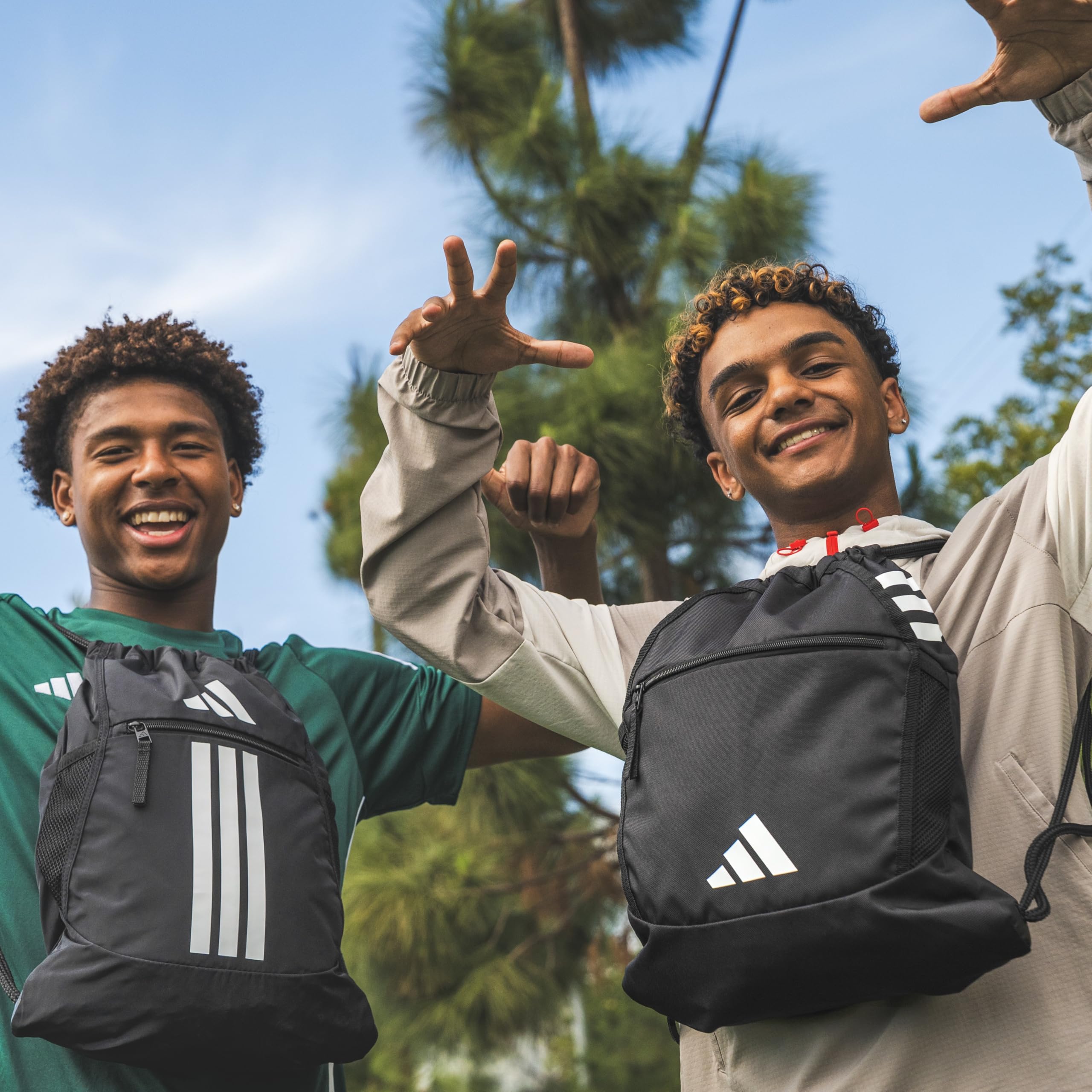 adidas Borsa zaino per stadio unisex per adulti - zaino con coulisse per sport, piccola borsa da palestra, 13 litri