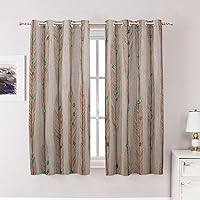 Vista 49 de Maritime Ocean Cafe Curtains,Anchors Nautical Art Blackout Tier Curtain Multilayer Polyester Short Kitchen Drapes 2 Pack 26X24 Inches Anclajes