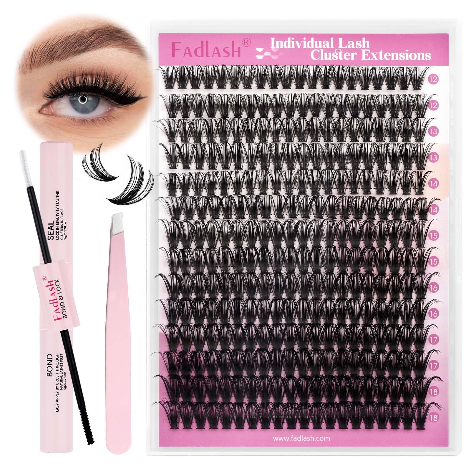 FADLASH Lash 120pcs 0.07mm D Curl 8-16mm 40D Mixed Trays Customizable DIY Eyelash Extensions for Beginners — view 43