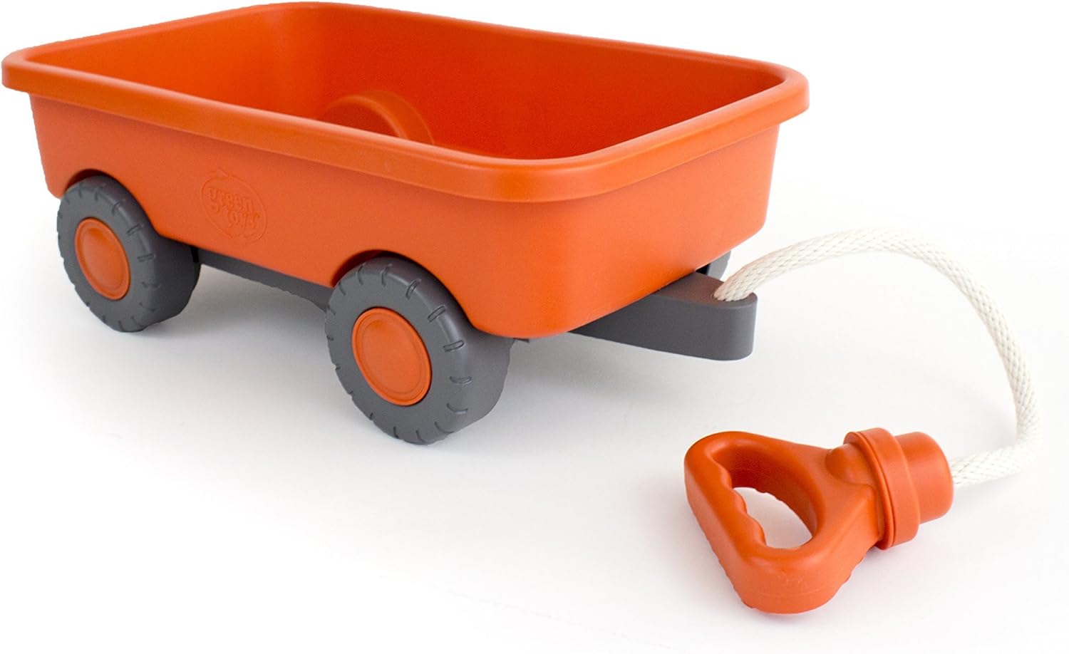 Green Toys Wagon, Orange - Pretend Play, Motor Skills, Kids Outdoor Toy Vehicle. No BPA, phthalates, PVC. Dishwasher Safe, Recycled Plastic, Made in USA.