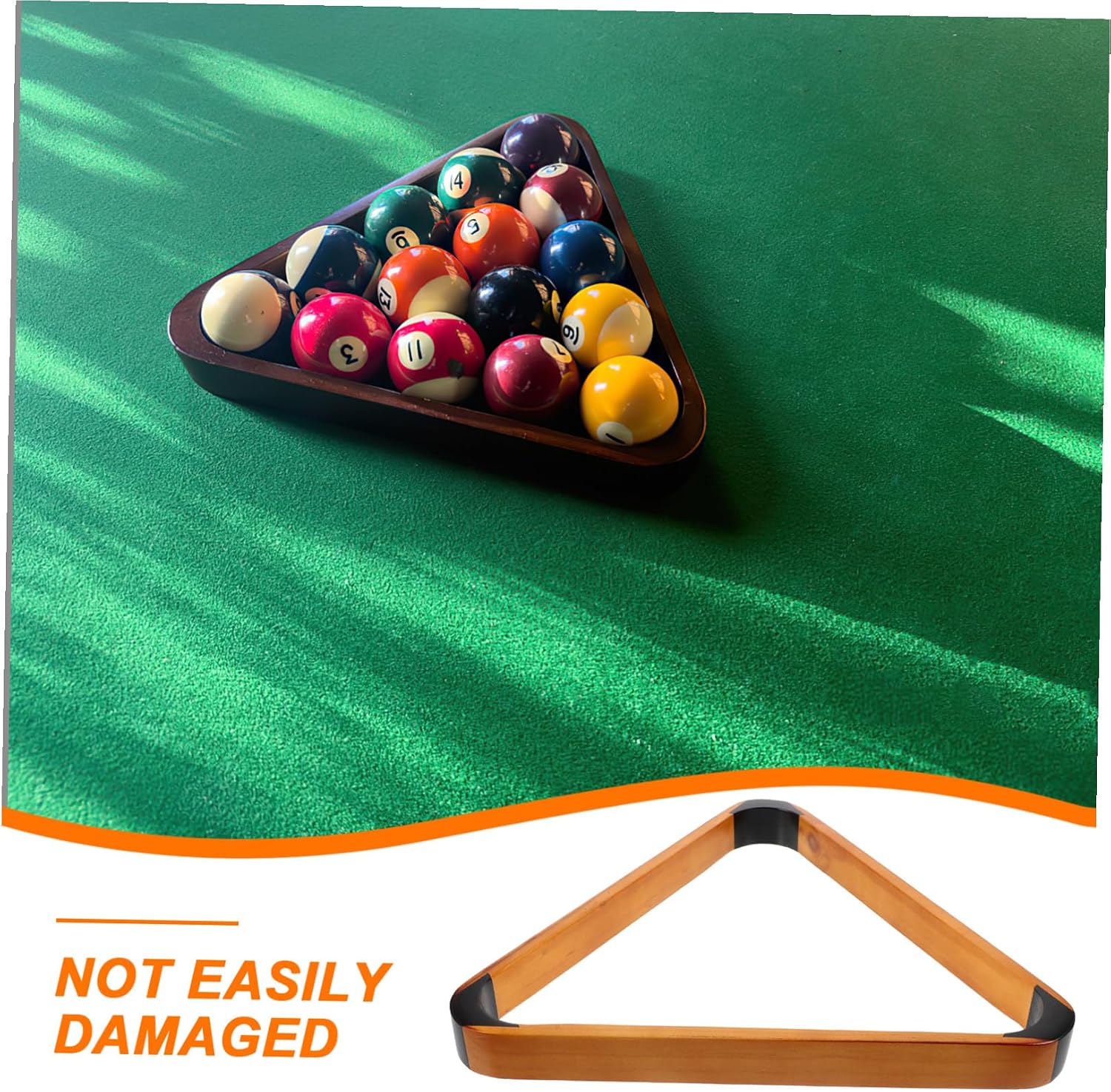 Sturdy Pool Triangle Rack Mini Billiard Ball Frame Organizer for Casual Play and Billiards Club Accessories