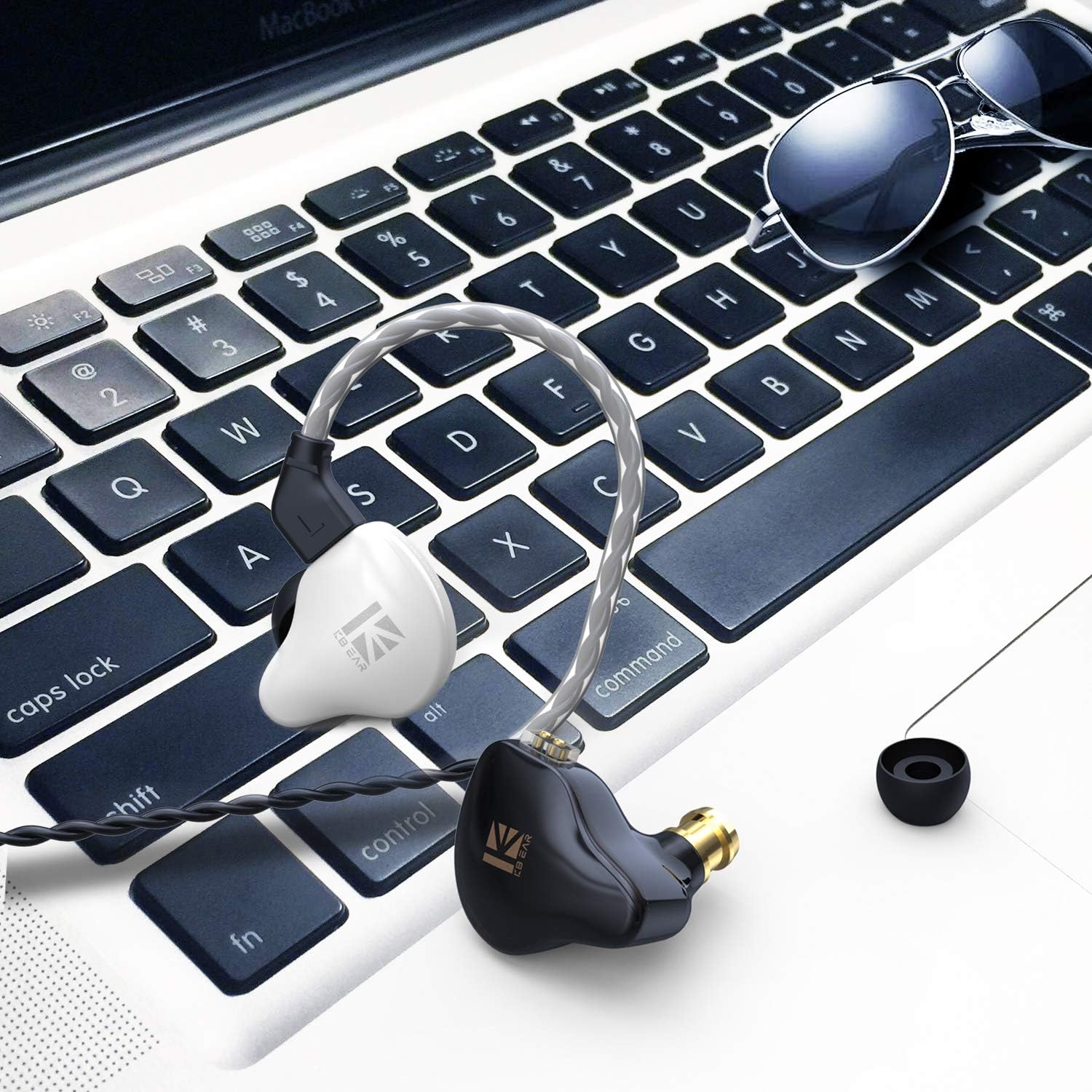 YINYOO KBEAR KS1 in Ear Monitor Bass Earbuds Wired Earbuds,Clear Sound Stereo Headphones, Vocals Forwards High Resolution Noise Canceling Earphones, Dual Magnectic Circuit Dynamic ...