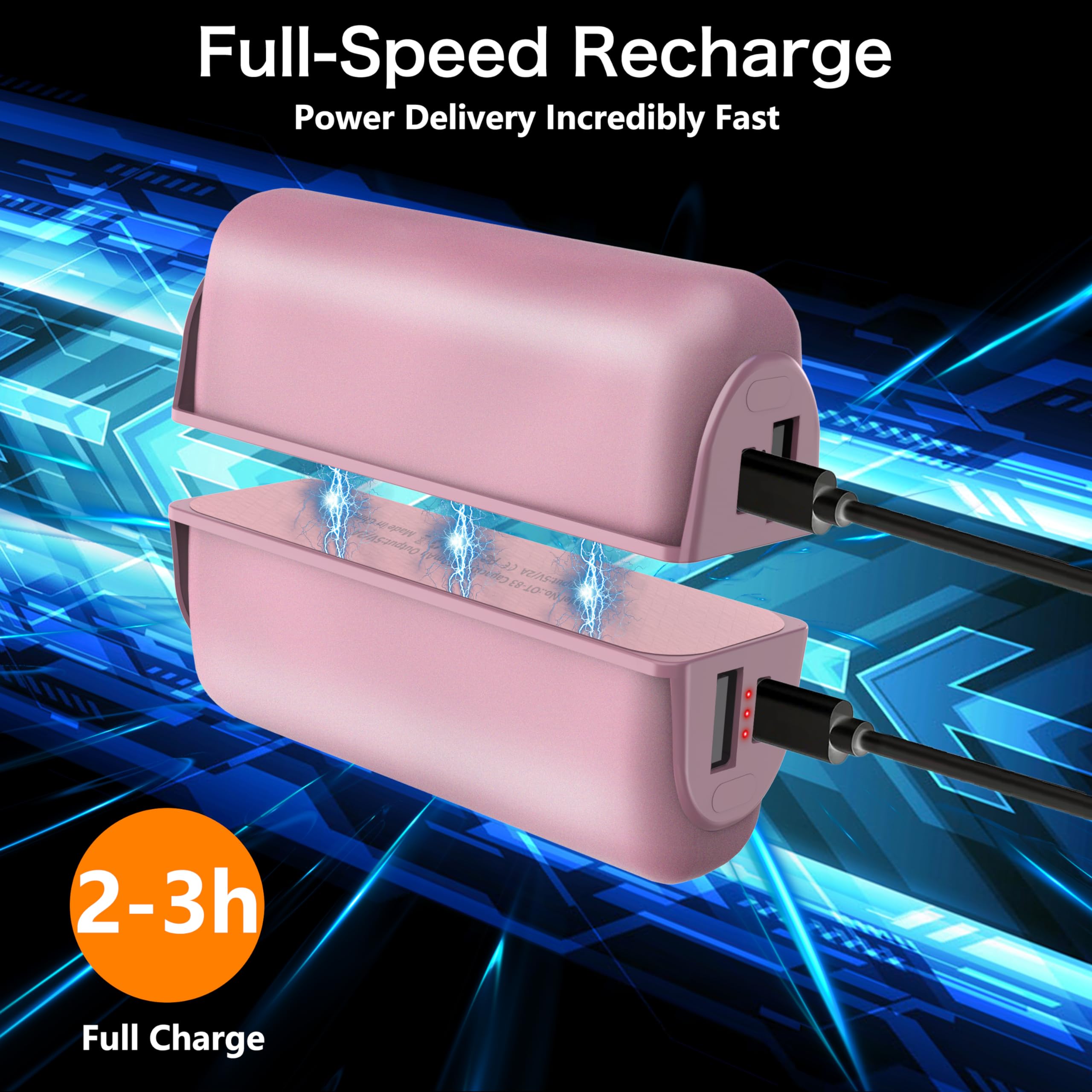 Scaldamani Ricaricabile - 10000mAh Riutilizzabile, Elettrico Portatile Power-Bank Per l'inverno all'aperto