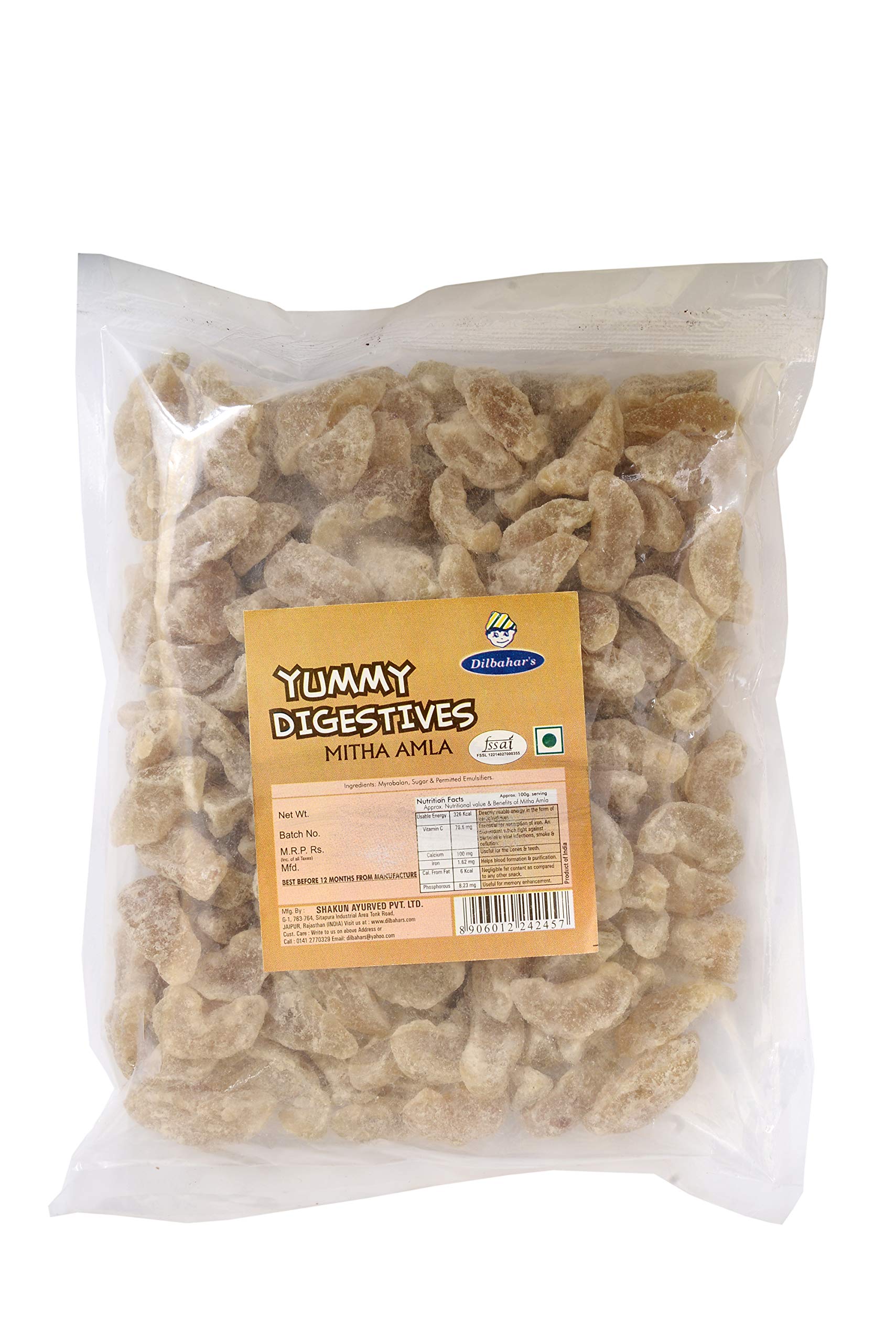 Dilbahars Yummy Digestive Mitha Amla 500 g (B07V741D51) Amazon Price History, Amazon Price Tracker