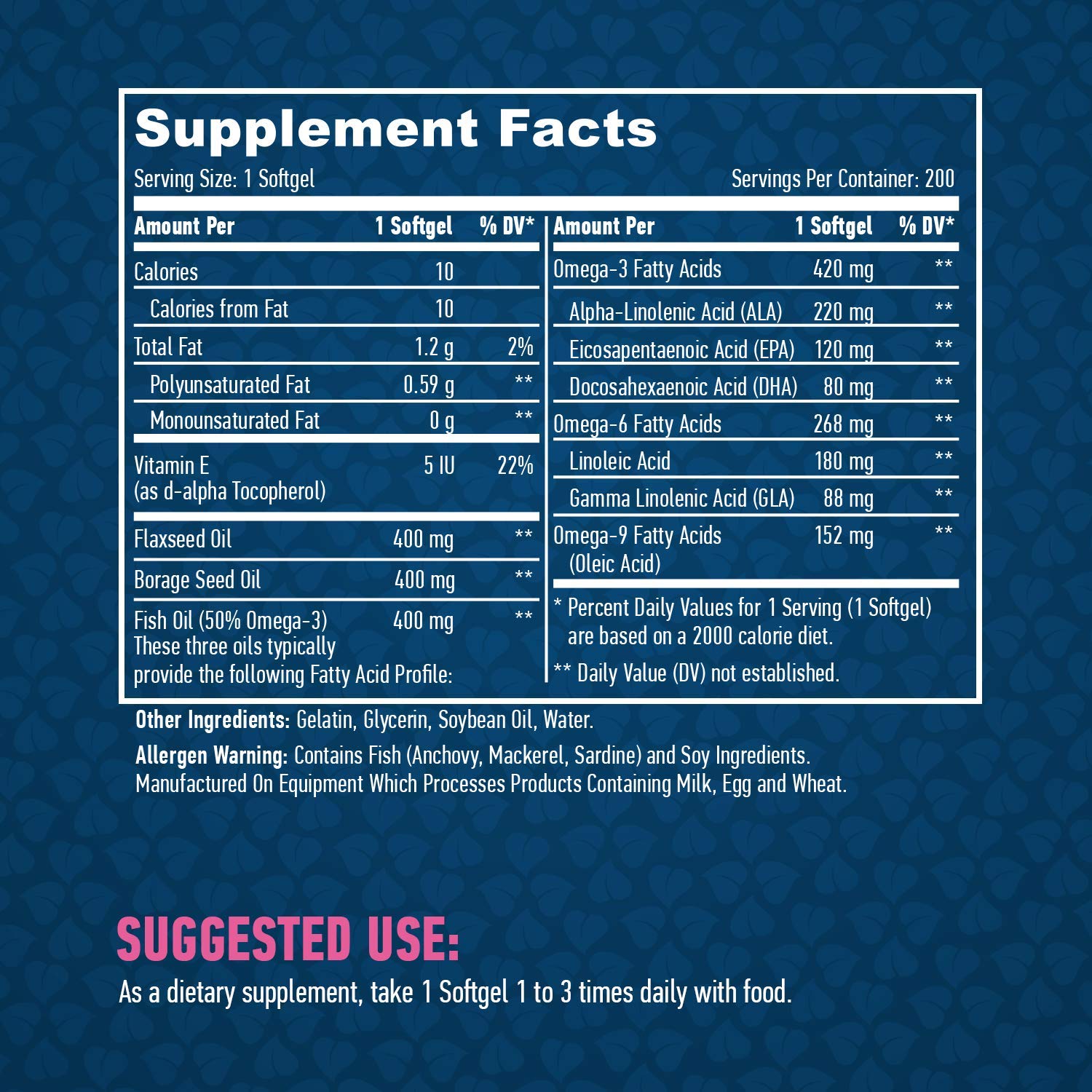 Omega 3-6-9-200 Softgels