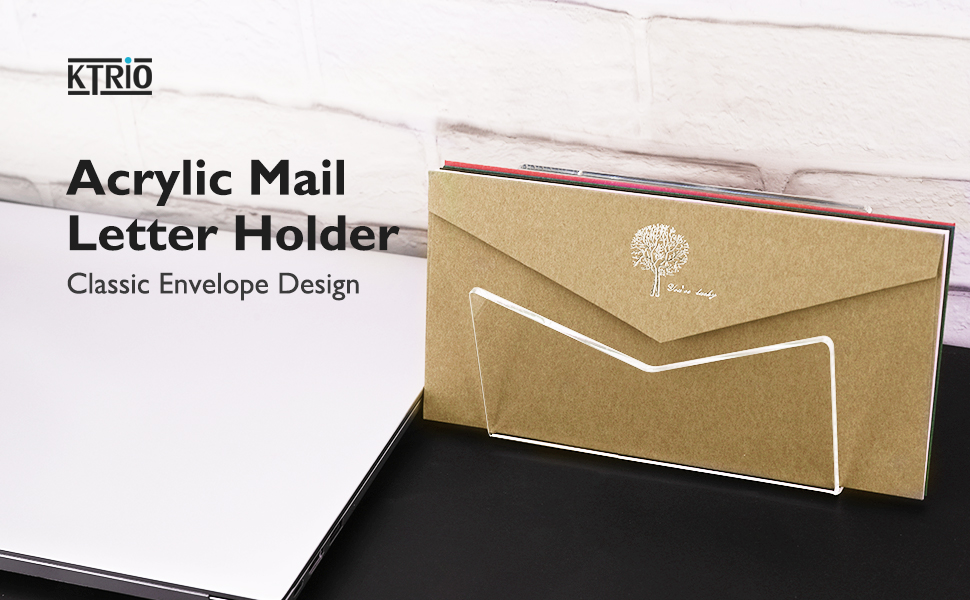 2-Pack Clear Acrylic Mail Organizers - 7 Compartment Letter Sorter For Office & Home Desk