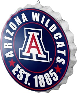 foco NCAA Team Logo Metal Bottle Cap Hanging Wall Sign