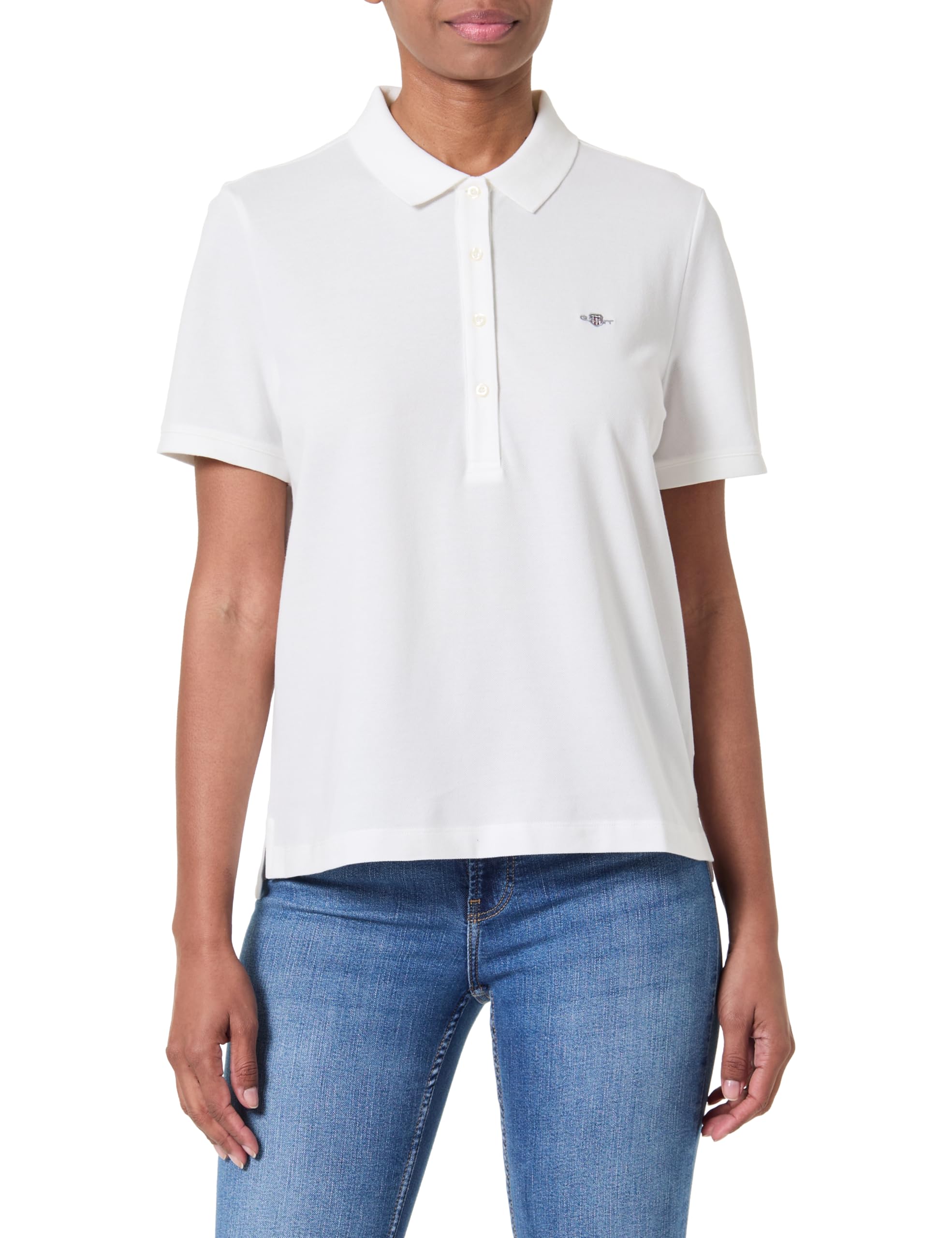 GANT REG SHIELD SS PIQUE POLO, Eggshell, L