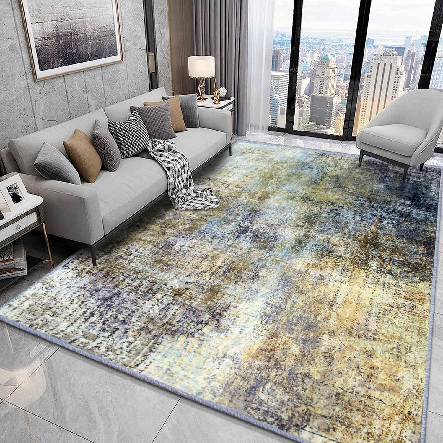 Living Room Rugs 160x230 cm, Area Rugs for Bedroom Light Luxury