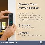 Swann EVO Video Doorbell: HD Video, Wired or Wire-Free, 140° Head-to-Toe View, Advanced Person/Sound/Motion Detection, Live View, Night Vision, 2-Way Talk, Local/Cloud Storage, Weatherproof, w/Chime.