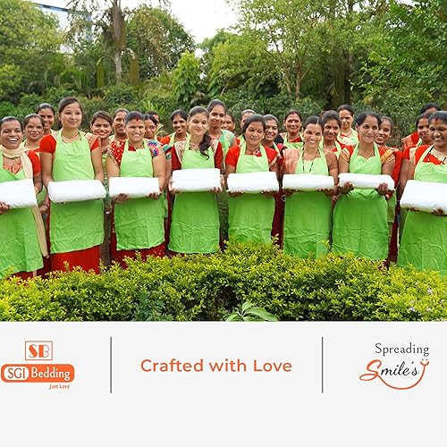 Miniatura 9 de SGI Bedding - Juego de sábanas para cama Twin, algodón egipcio 100% suave de lujo, color azul claro, 1000 hilos