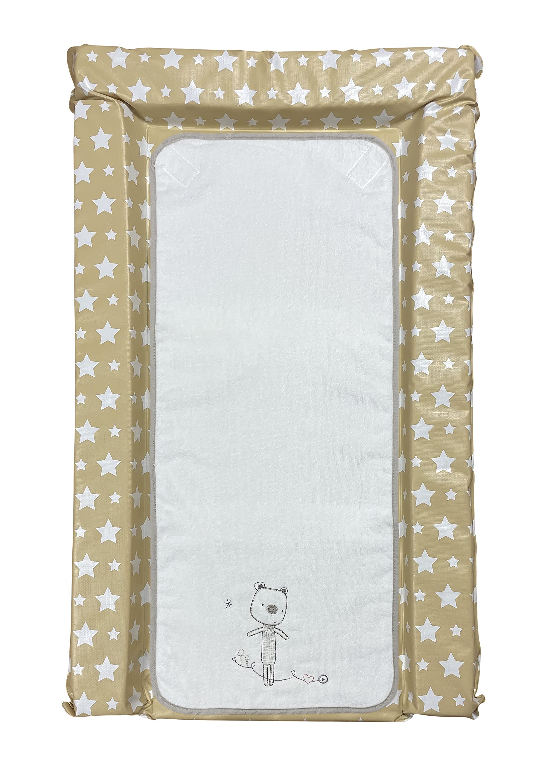 East Coast Nursery White Star Changing Mat & Bear Liner