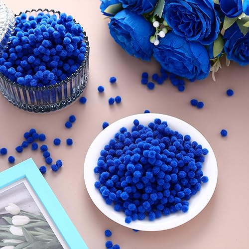 Vista 11 de Shappy - 2000 pompones de 0.236 in para manualidades, suministros para el trabajo y manualidades Red