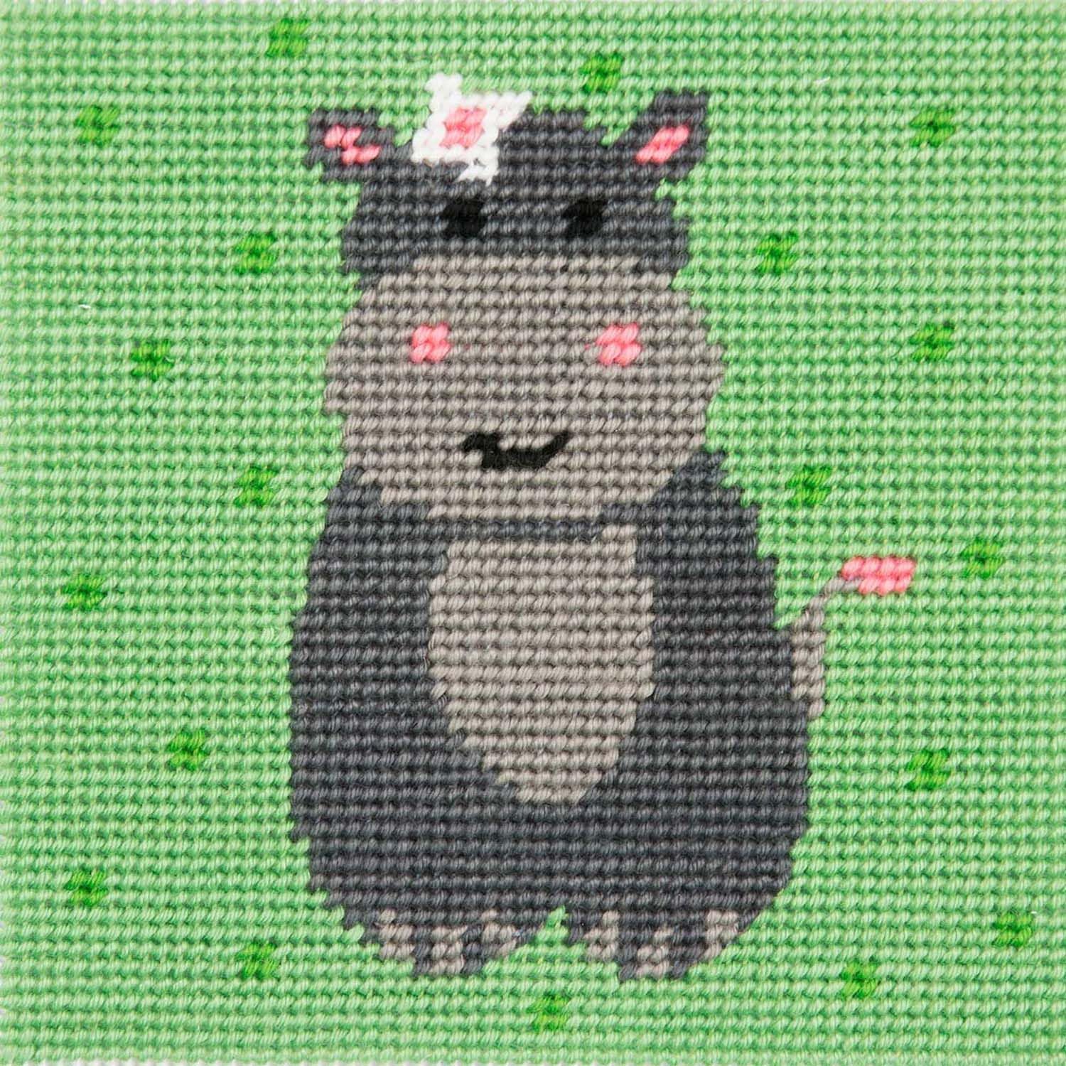 Simply Sew Crafty Hattie - Long Stitch Anchor 1St Kit First Cross Stitch, Long Stitch, Tapestry - Children First Sewing Learner Fabric Kit (Hattie - Long Stitch)