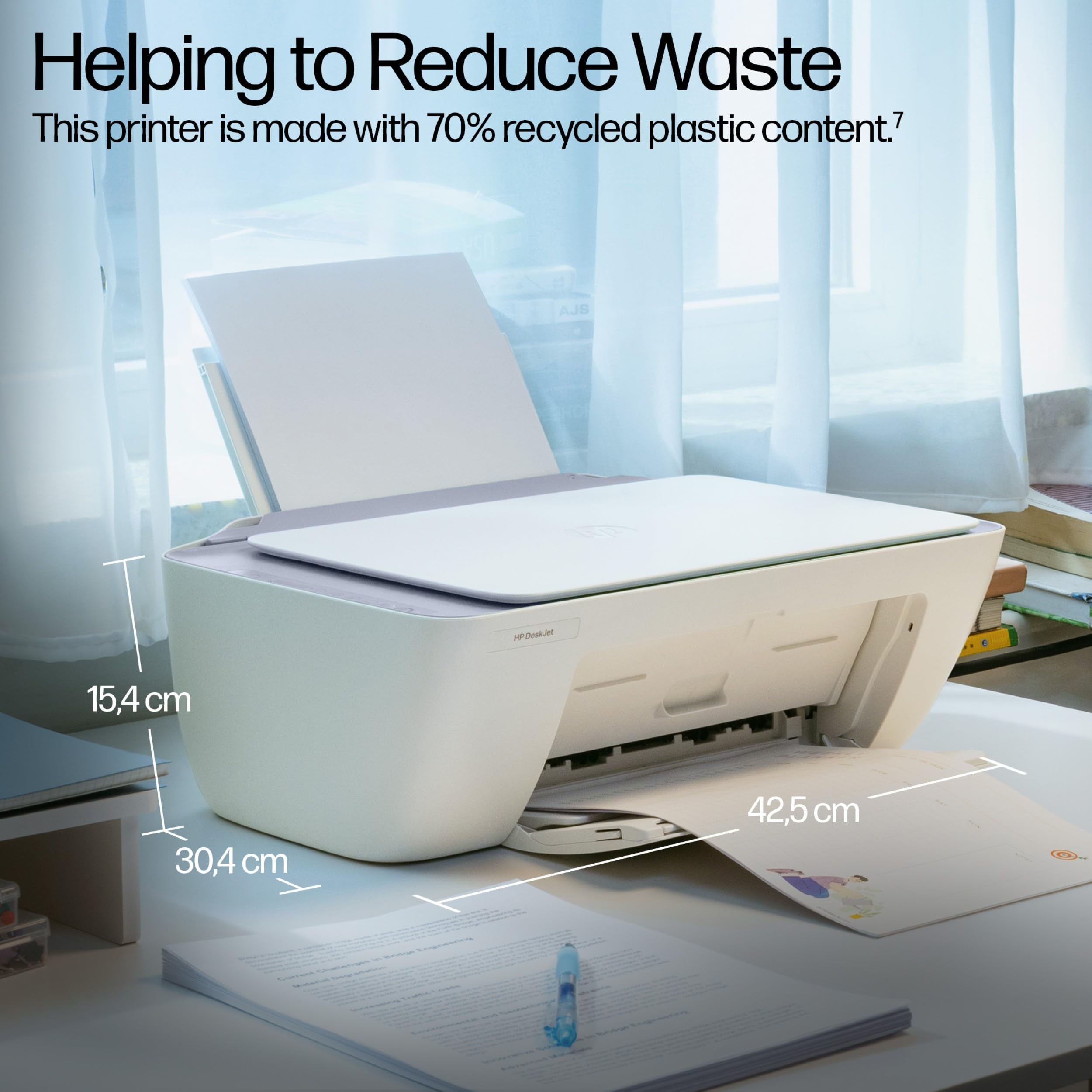HP DeskJet 2922 All in One Printer | Wireless | Colour | 3 months free Instant Ink Included | Easy Setup & Reliable Wi-Fi | Print, Scan & Copy — view 7