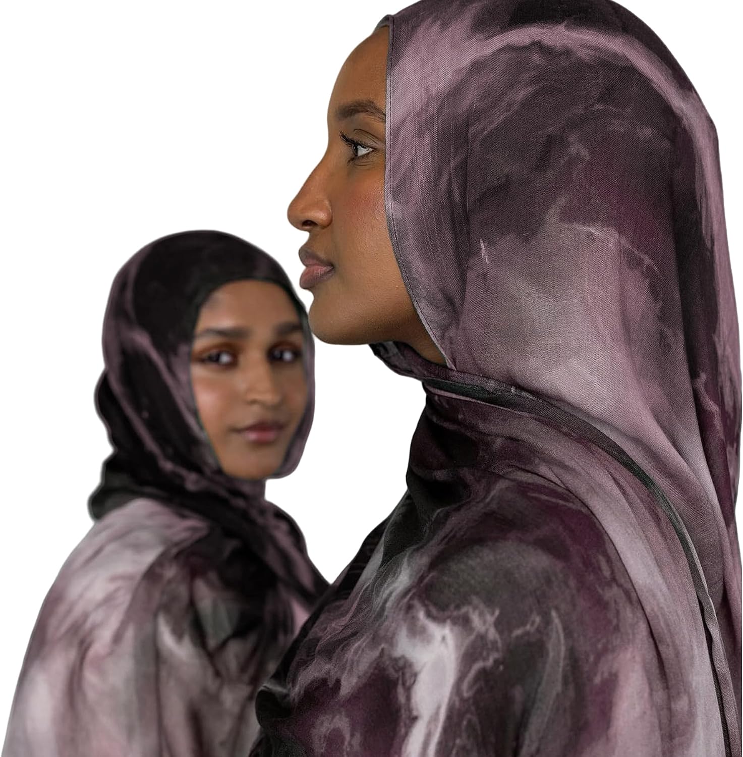 Women Hijab Watercolour Floral Printed Luxury Modal Instant Muslim Islamic Scarf Head Wrap Soft Long Shawl Turban