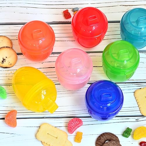 Miniatura 4 de Youngever Paquete de 9 vasos para sorber de 7 onzas para niños, 9 vasos de colores surtidos para bebés, niños pequeños (sin tapa)