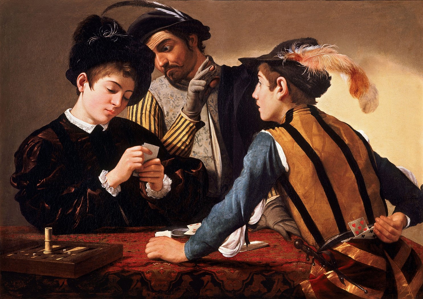 Caravaggio: The Cardsharps. Fine Art Print/Poster. Size A1 (84.1cm x 59.4cm)