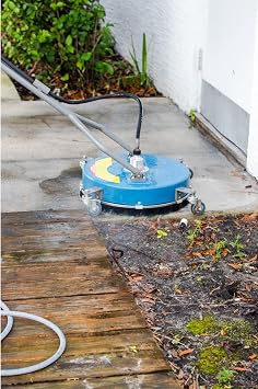 Pressure-Pro 18 Surface Cleaner for Pressure Washer 4500 PSI, 5 GPM, 180F Hot Water Rated, 3/8 Quick Connect, Dual Handle w/Wheels, Commercial Driveway & Patio Cleaner