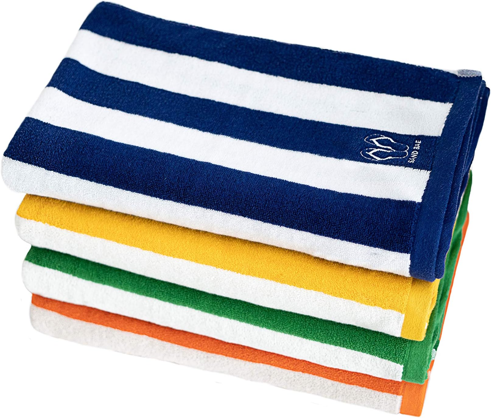 Oversized Beach Towel Summer Pool Outdoor (Fits 2 People) Extra Large 100% Cotton Heavy Duty Extra Thick Durable (Bumblebee Yellow) by Sand Bae ONE TOWEL PER PACKAGE