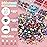 Round Flatback Face Gems Kit (Colorful) for Makeup with Quick Dry Glue + Brush + Tweezer, Nail Art Rhinestones Mixed Color Iridescent Chameleon Glass Crystal Beads for Make-up Deco