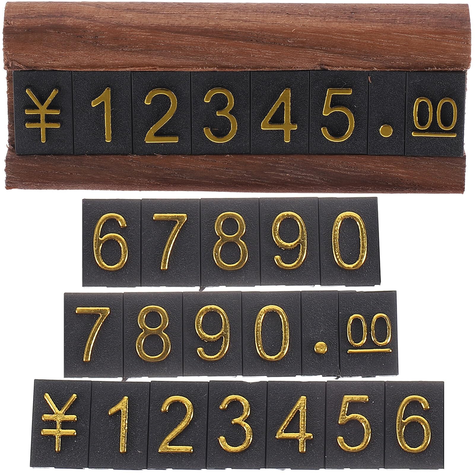 20 Cartellini Prezzi Trasparenti Con Numeri Regolabili - Per Negozi, Gioielli E Centri Commerciali - Foto 7