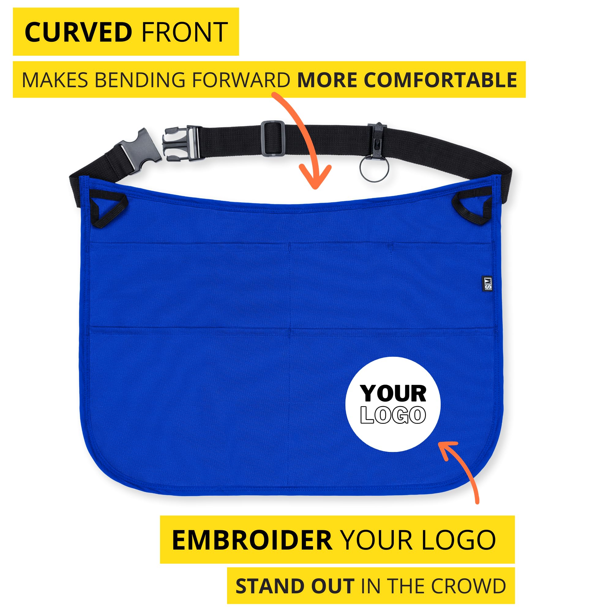 SupplyMaid Pocket Waterproof Professional Cleaning Apron. Made for Pro Cleaners. Like a Cleaning Caddy Around Your Waist (Royal Blue - Image 2