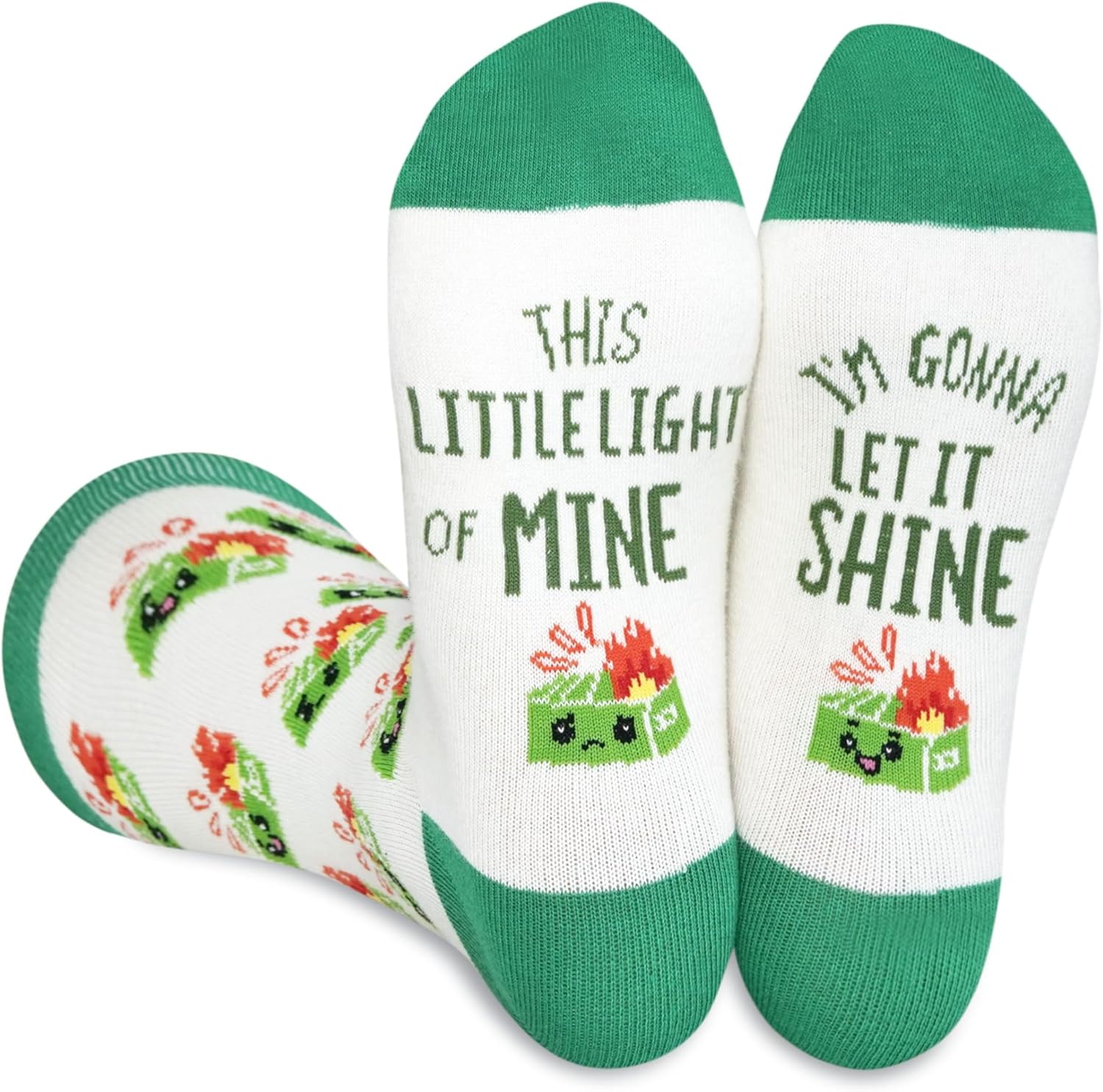 InnoBeta Dumpster Fire Socks, Dumpster Fire Gifts for Women, Men on Birthday, Christmas, Funny Accessories for Coworkers