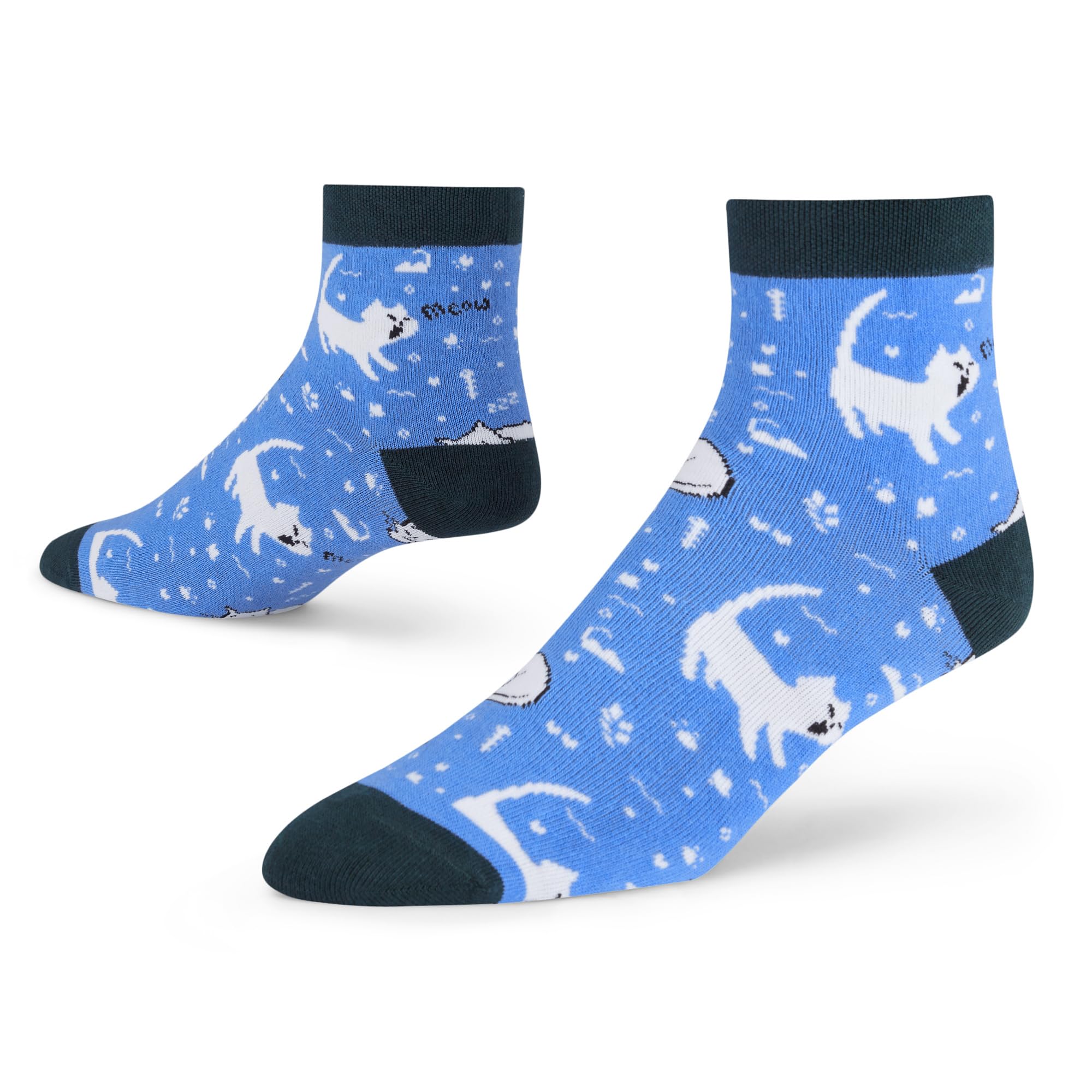 Men's and Women's Combed Cotton Ankle Length Socks (Pack of 1) (Multicolour, Free Size)-image-40