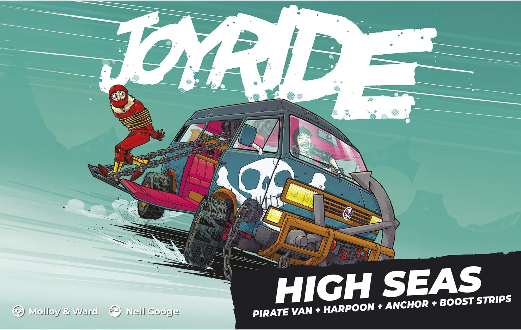 Rebellion Unplugged | JOYRIDE: High Seas | Racing Board Game | Ages 12+ | 2-4 Players | 40+ Minutes Playing Time