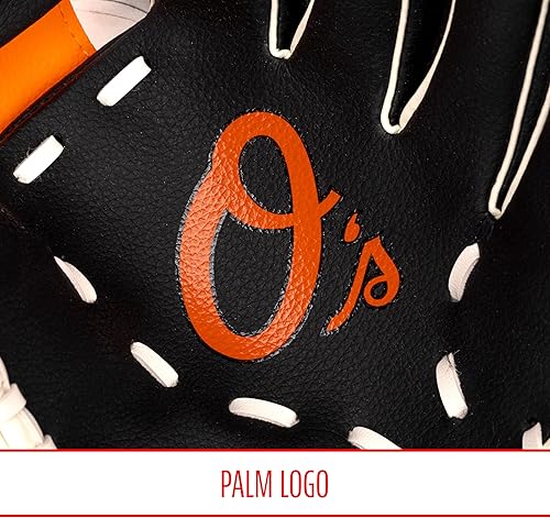 Vista 109 de Franklin Sports MLB Youth Teeball Glove and Ball Set - Kids Baseball and Teeball - Perfect First Kids Glove - 9.5" Naranja/Negro