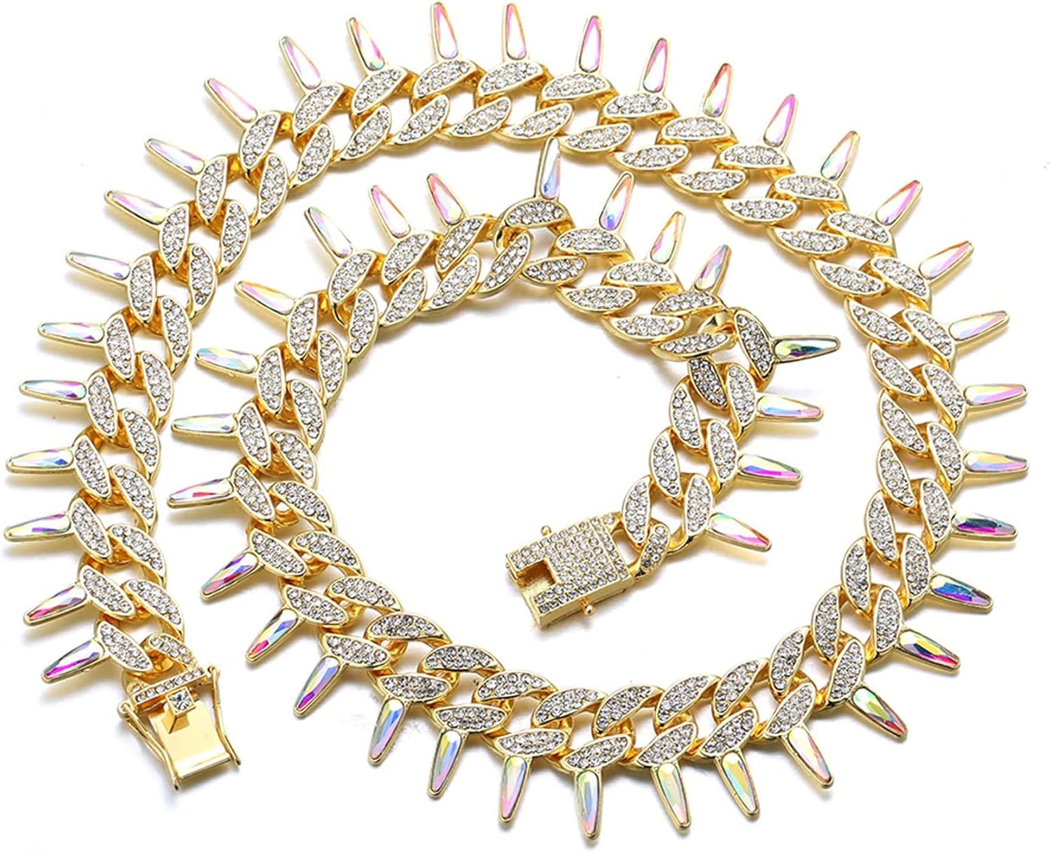 Halukakah 18k Gold Plated Cuban Link Chain for Men, Kuwait Ubuy