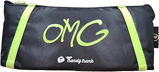 مقلمة مدرسية للاطفال - اسود واخضر، بوليستر