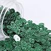 Sequins,Sequins for Sewing, 30g6000pcsPack Flash Powder PVC Glitter Sequin Sewing Craft DIY Accessories for GarmentDark Green