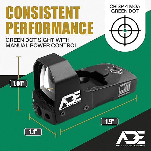 Miniatura 7 de ADE RD3-006 - Mira de punto verde + placa de montaje óptica para Taurus G2C, G2, PT111 G2, G3 (vista trasera original), PT140, PT709, PT740, TX22 –