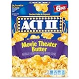 Act II Movie Theater Butter Microwave Popcorn, 2.75 oz., 6-Count Bags (Pack of 6)