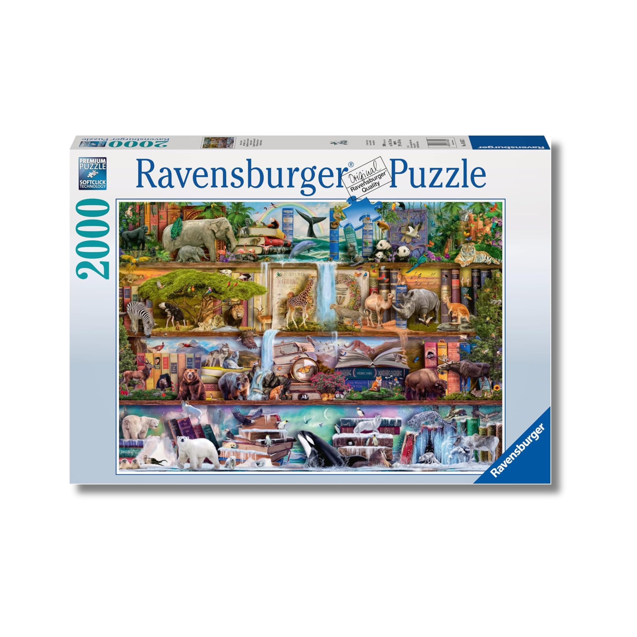 Ravensburger - Puzzle 2000 Pezzi Animali Selvatici | Puzzle 2000 Pezzi | Rompicapo Adulti E Bambini Dai 14 Anni In Su | Regalo Per Bambini E Adulti | Misure 98x75cm | Tecnologia Soft-click